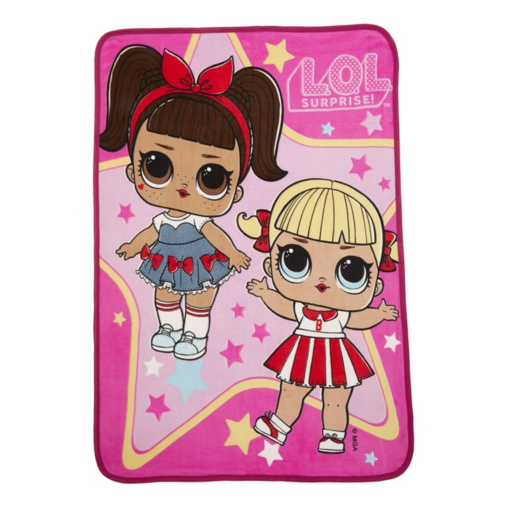 NWT L.O.L. Surprise! Kids Fleece Throw Blanket, 46 x 60